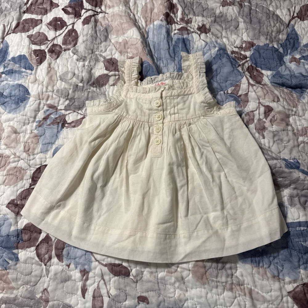 Summer ‘08 -GAP Cream 12-18m Tank Top - Double Lined - 100% Cotton